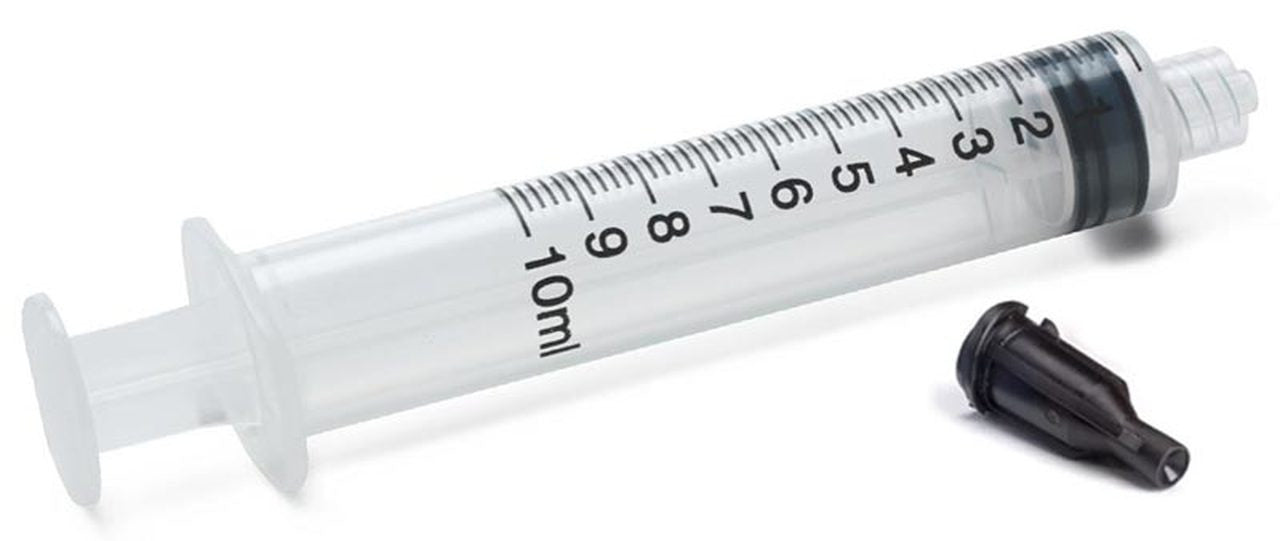 CarePoint Luer Lock 10cc/mL Syringe only, Box of 100