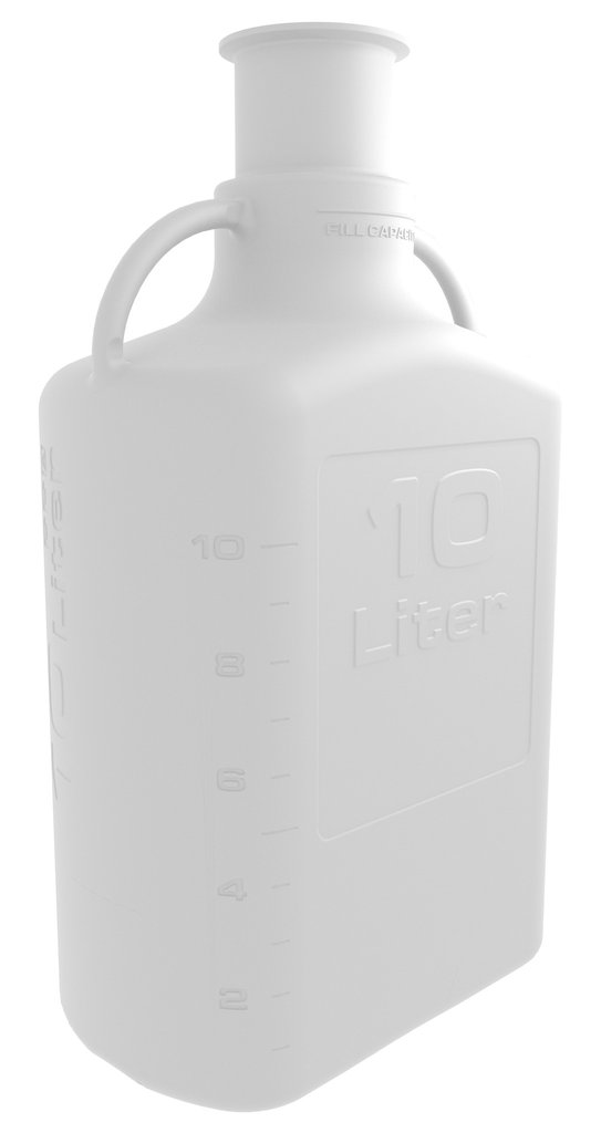 10L (2.5 Gal), PP, Carboy with 3" Sanitary Top