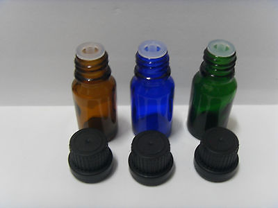 30ML Empty Blue Glass Vial with Euro-Dropper & Screw Cap