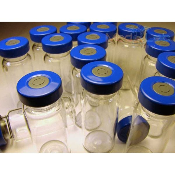 ALK-10ml Clear Sealed Sterile Glass Vial, Blue, Qty. 1