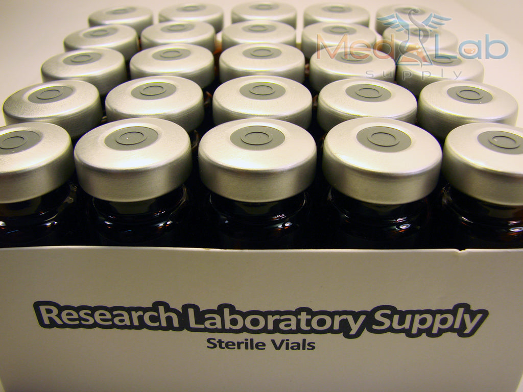 10ml Amber Sealed Sterile Glass Vial, Qty. 25