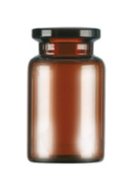 RLS 10ml "Short" Tubular Amber Glass Serum Vials (Qty. 1)