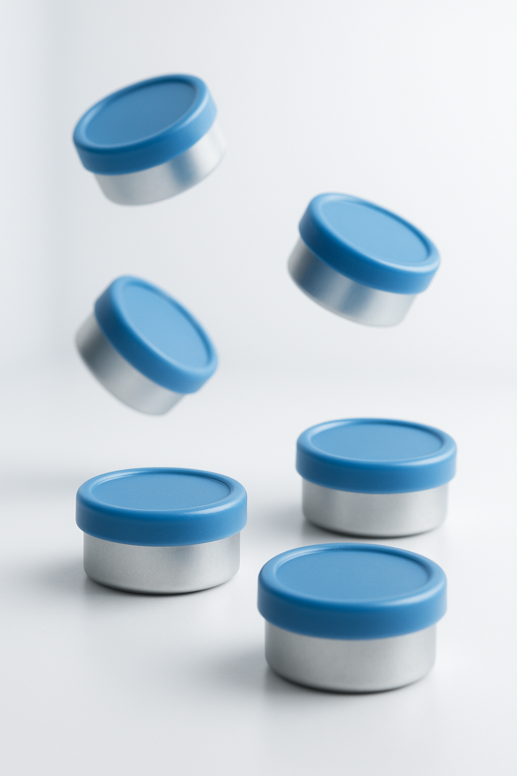 13mm Flip Top Aluminum Seal - Light Blue (Qty. 1000)