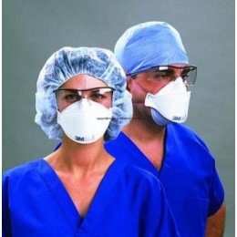 3M 1870+ Singles Aura Niosh N95 Health Care Particulate Respirator and Surgical Mask, Individually Sealed.