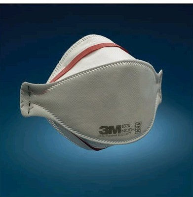 3M 1870+ Singles Aura Niosh N95 Health Care Particulate Respirator and Surgical Mask, Individually Sealed.