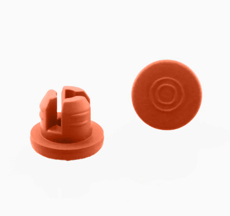 Red Butyl Rubber Stopper, 20mm, Qty. 100