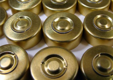 20mm Aluminum Seal - Anodized Gold (Qty. 100)
