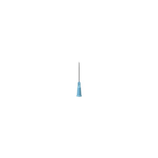 CarePoint Poly Hub Sterile Needle 23g x 1", Box of 100