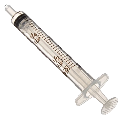 3mL BD Clear Barrel, Oral Dispensing Syringe (Qty. 100)
