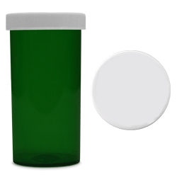 Colored Capsule Bottle - 16 Dram - Green Colored