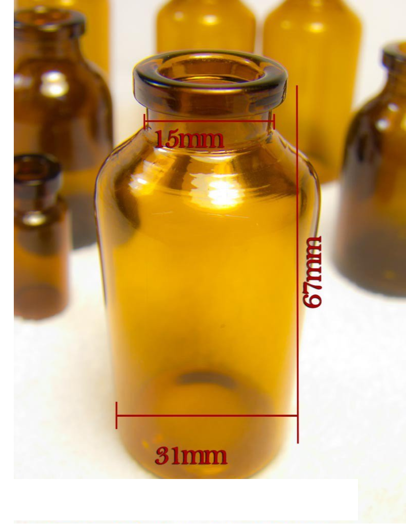 RLS 30ml Amber Serum Vial by Med Lab Supply