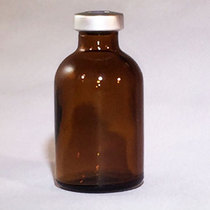 ALK-50mL Amber Sealed Sterile Glass Vial, Qty.1