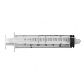 CarePoint Luer Lock 30cc/mL Syringe only, Box of 50