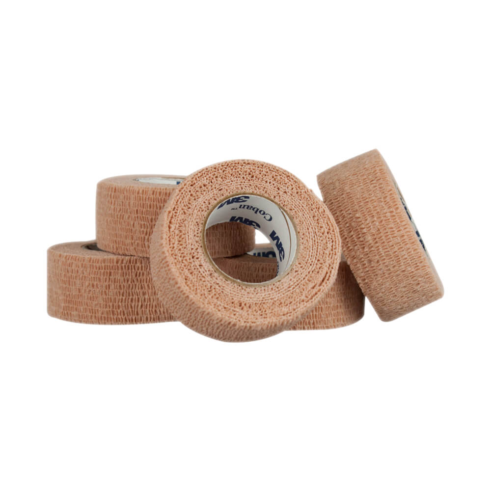 Coban 081359629 3M Self- Adherent Wrap, Tan, 1"x 5 Yards Size, Pack Of 5