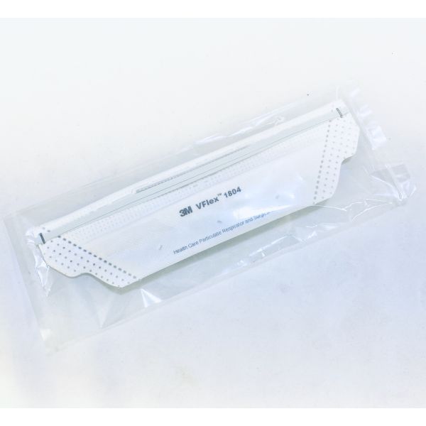 3M 1804 Vflex Niosh N95 Health Care Surgical Respirator. Individually Sealed. 99+% Filtration Efficiency.
