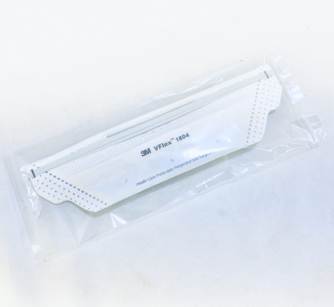 3M 1804 or 1804 Small VFlex NIOSH N95 Health Care Surgical Respirator.  99+% Filtration efficiency.  Medically rated.  Individually sealed.
