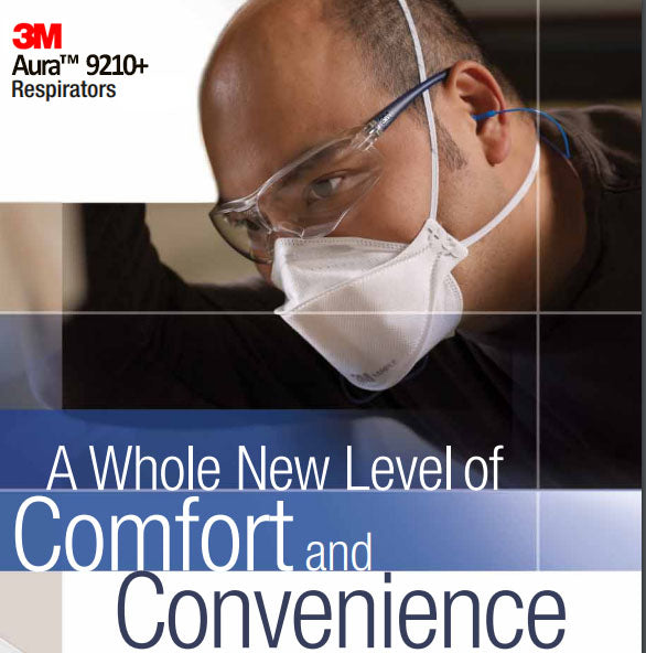 3M 9205+ Aura Niosh N95 Particulate Respirator. 99+% Filtration Efficiency. Individually Sealed.