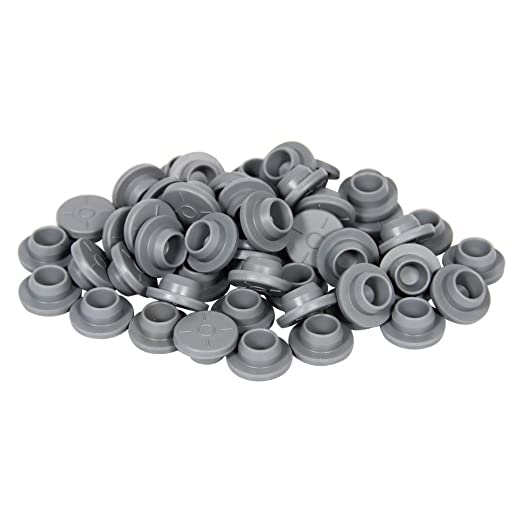 20mm Butyl Rubber Stopper, Gray, Qty. 5000