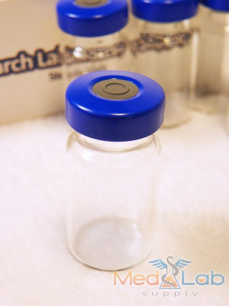 ALK-5ml Clear Sealed Sterile Glass Vial, Blue, Qty. 1
