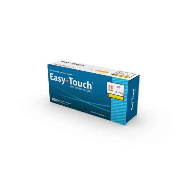 Easy Touch Sterile Hypodermic Needle 30g x .5", 100/BX