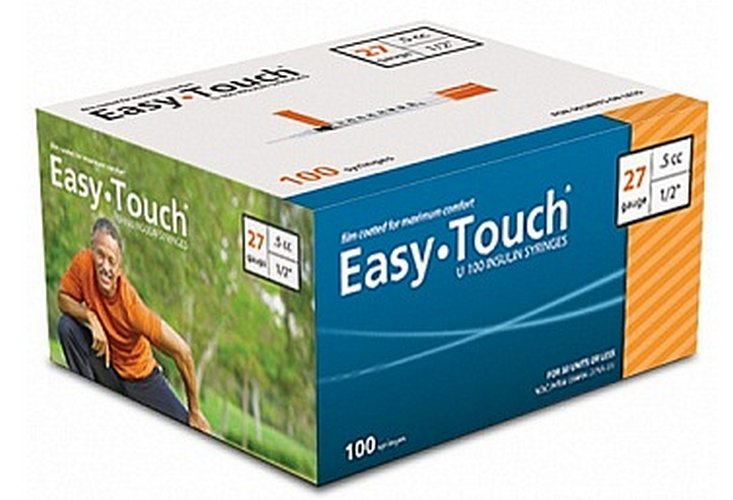 Easy Touch Diabetic Syringes: 27g, 28g, 29g, 30g, and 31g