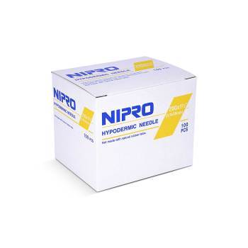 Nipro Sterile Hypodermic Needles, Box of 100