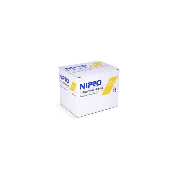 Nipro Sterile Hypodermic Needle, 20g x 1.5", BX 100