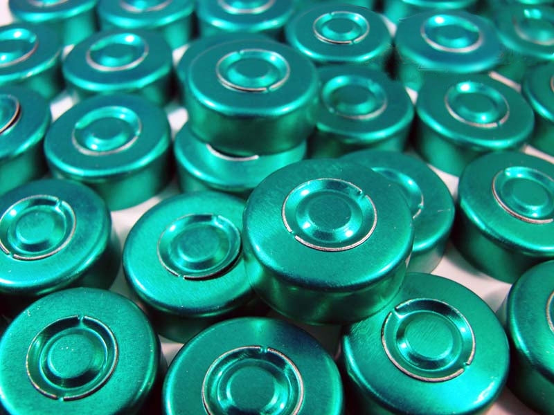 20mm Aluminum Seal - Anodized Green (Qty. 1000)