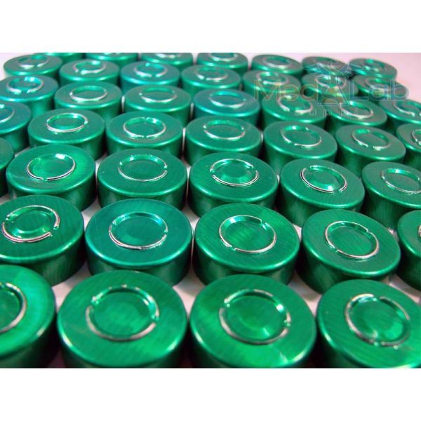 20mm Aluminum Seal - Green (Qty. 25)