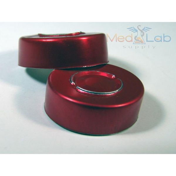 20mm Aluminum Seal - Red (Qty. 100)