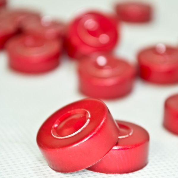 20mm Aluminum Seal - Red (Qty. 100)
