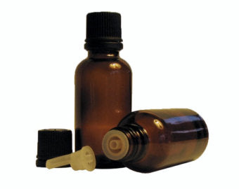 15ml Empty Amber Glass Vial with Euro-Dropper & Screw Cap