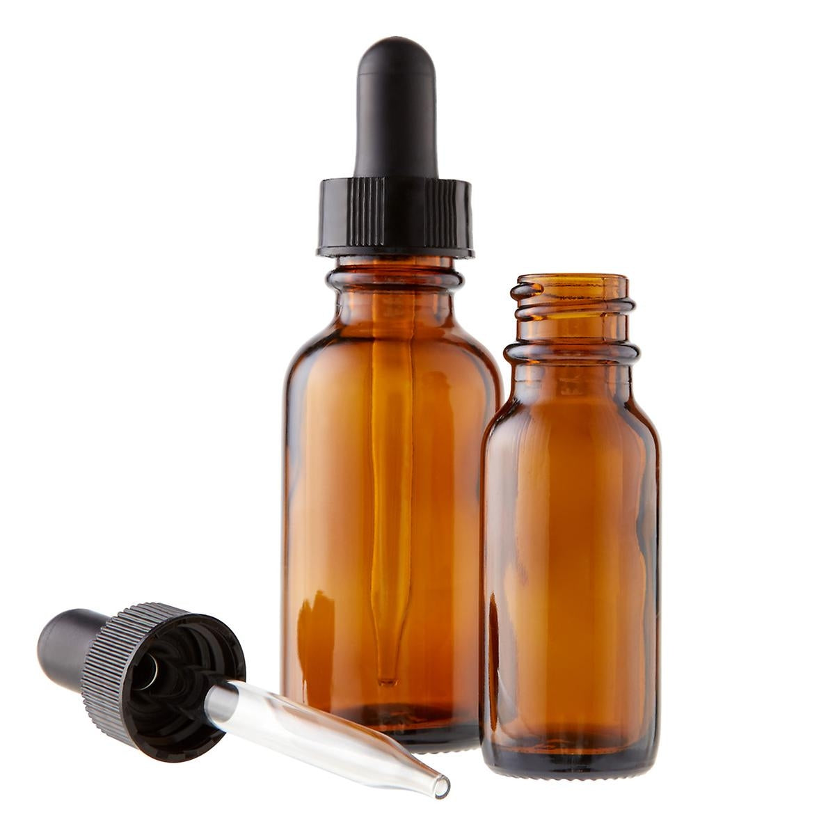 4oz Empty Amber Glass Vial with Dropper
