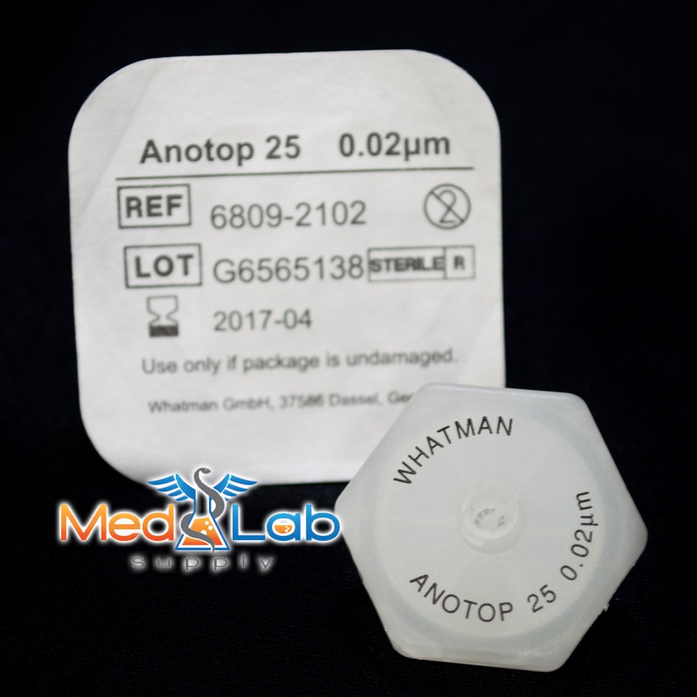 Whatman® Anotop 25, Sterile Syringe filters, 0.02 Micrometer pore size