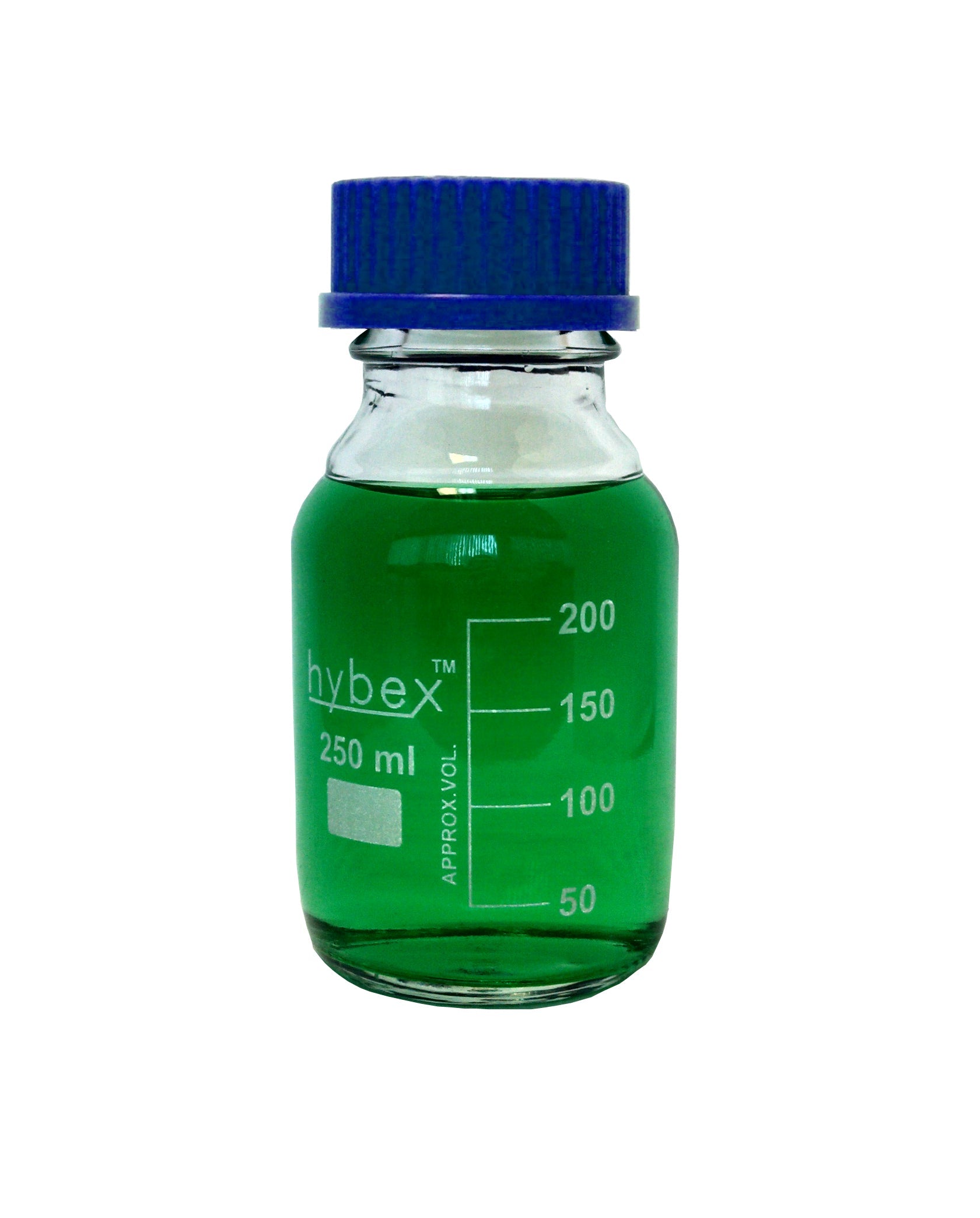 Hybex 250ML Glass Media Bottle - Blue (Qty. 1)