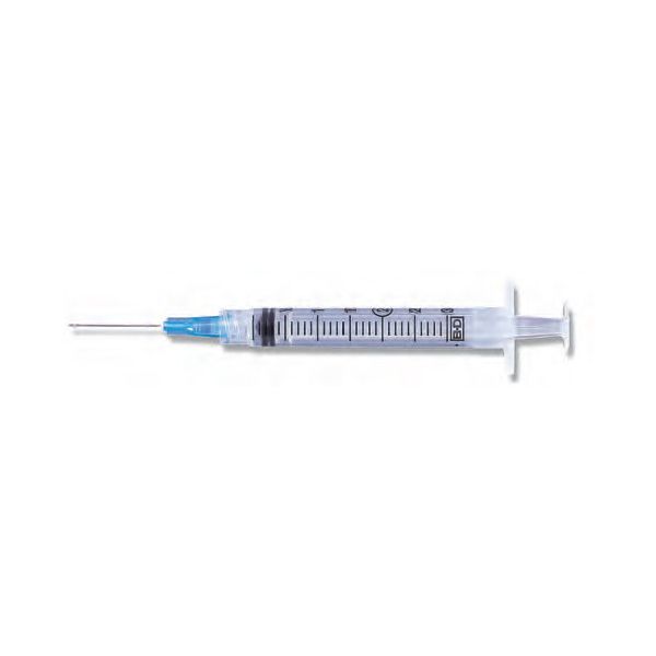 BD Luer-Lok Syringe with PrecisionGlide Needle, Box of 100 (Click for available sizes)