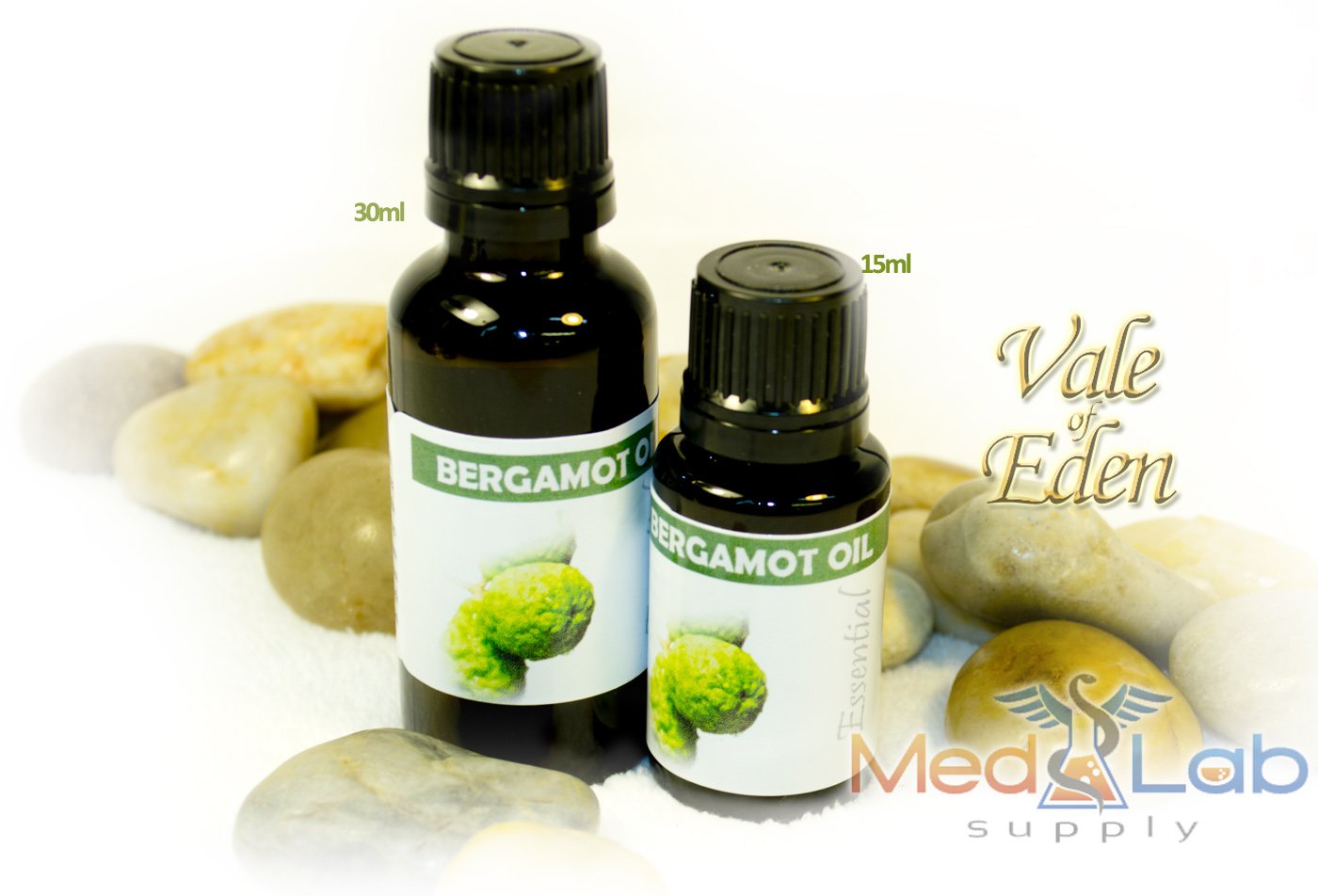 Bergamot Pure Essential Oil 1 fl oz/30ml, By Vale of Eden