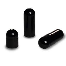 Black Empty Gelatin Capsules, Size 0, Qty. 500
