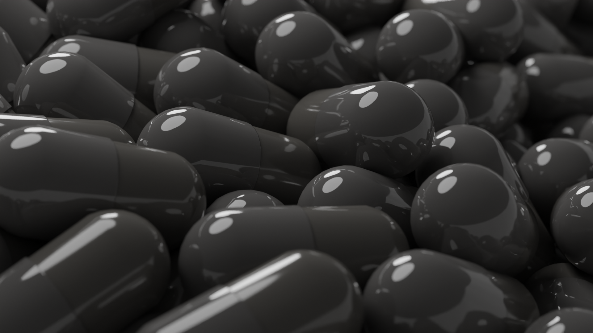 Black Gelatin Capsules Size 00, Qty. 1500 in Resealable Stand up pouches