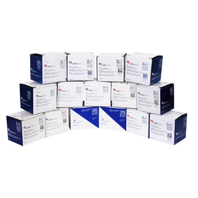 CarePoint Poly Hub Sterile Needle 21g x 1", Box of 100