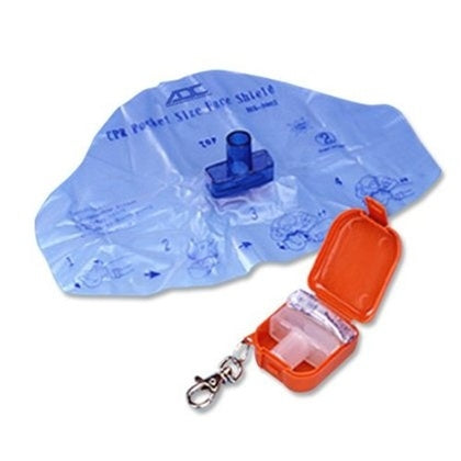 ADC Adsafe Plus CPR Face Shield with 1 Way Valve, Orange