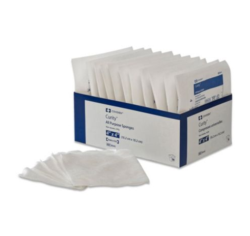 Gauze Sponge Dermacea 4" x 4" 8 Ply Sterile 2s, 25 pk, Covidien 441001