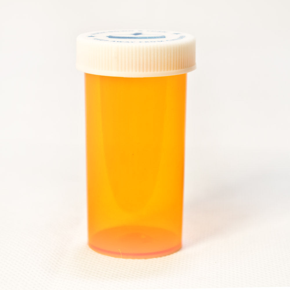 Colored Capsule Bottles Amber Color - 13 Dram Size