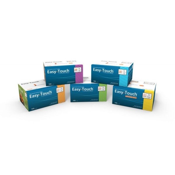 Easy Touch Diabetic Syringe .5ml with 27g, x .5 inch needle (Qty. 100)