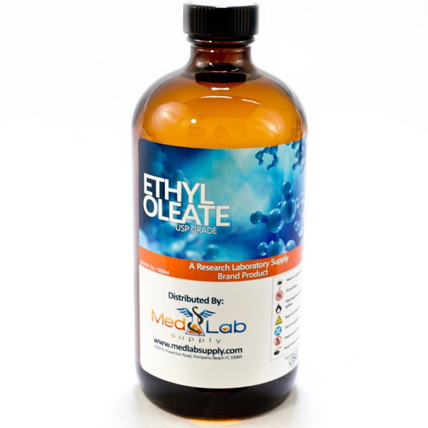 Ethyl Oleate USP, NF, Non-GMO, 500ML