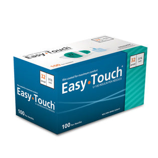 Easy Touch 32g x 3/16 Diabetic Pen Needles (Qty. 100)