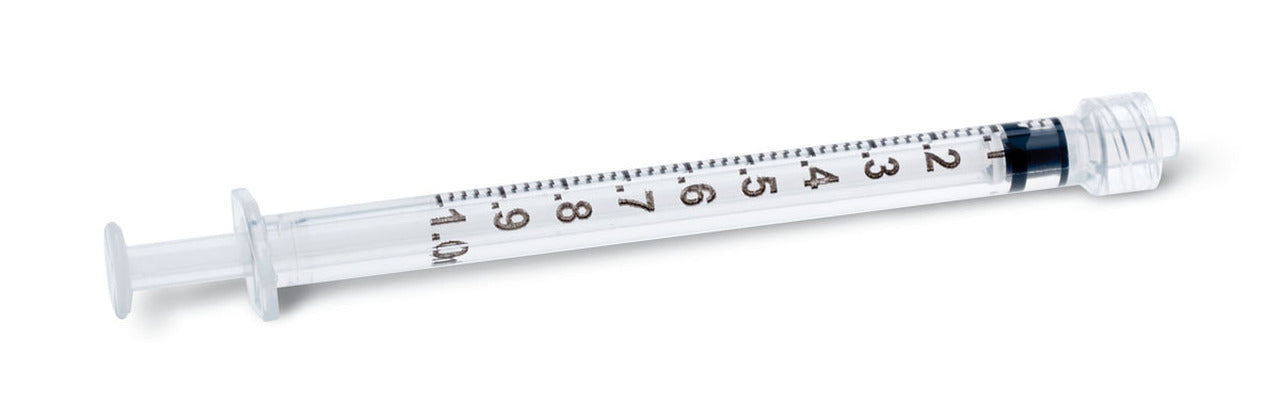 るる① Exel 1cc Luer Lock syringe only, Qty. 100, 26050