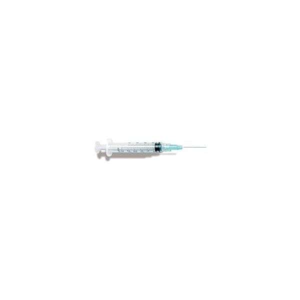 CarePoint 3ml Luer Lock Syringe with 23g x 1” Needle