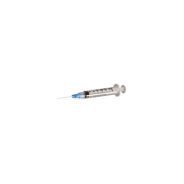 Exel Luer Lock Syringe & Needle, 3cc, 22g x 1.25", 100/BX
