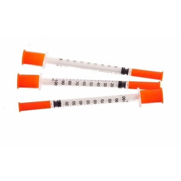 Exel Comfort Point Diabetic Syringes, .5cc x 28g x 1/2", BX 100